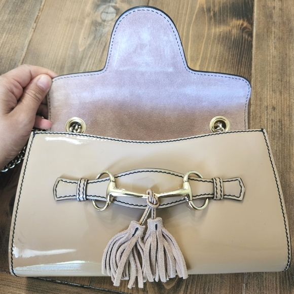 Authenic Gucci - Signature Mini Emily Leather Shoulder Bag - Picture 4 of 5